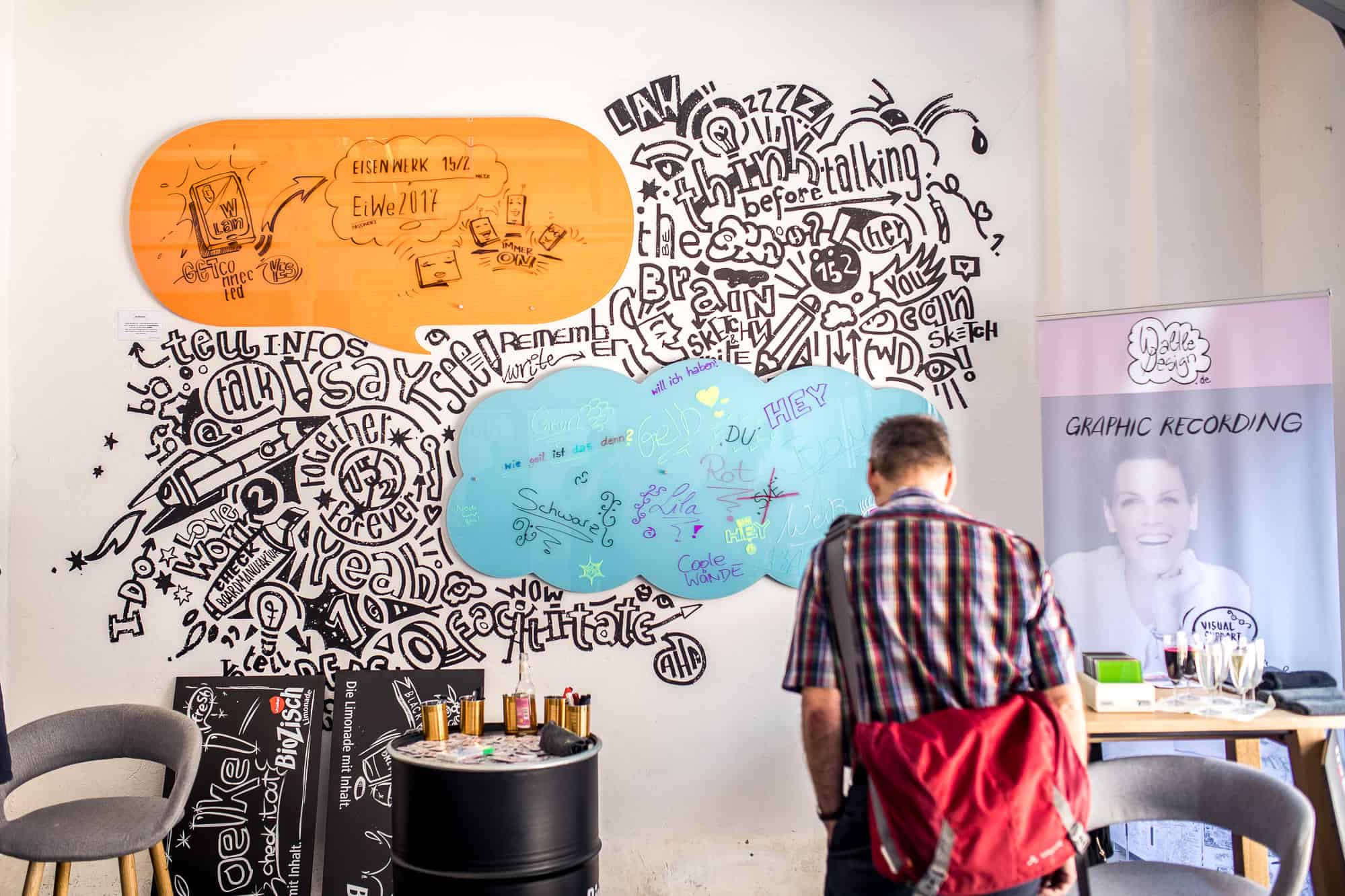 Ein Team in einem kreativen Workshop im Eisenwerk 15/2