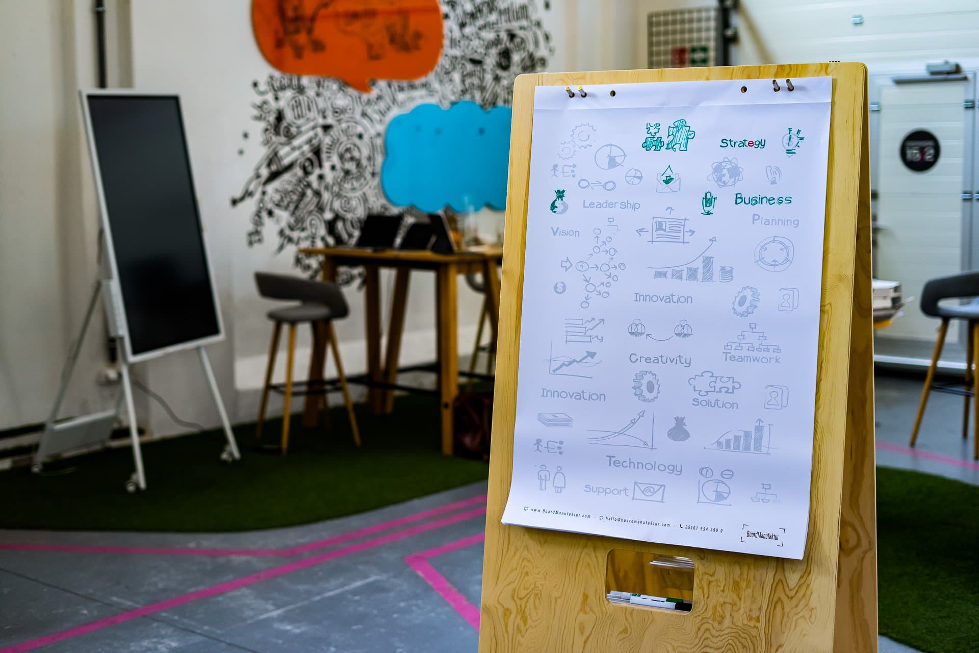 Decorative details in the location